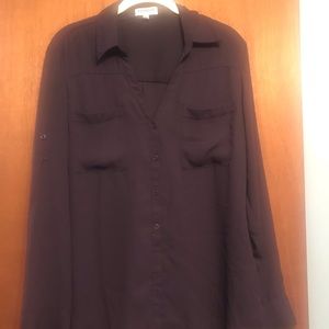 Button down original portifino blouse from express